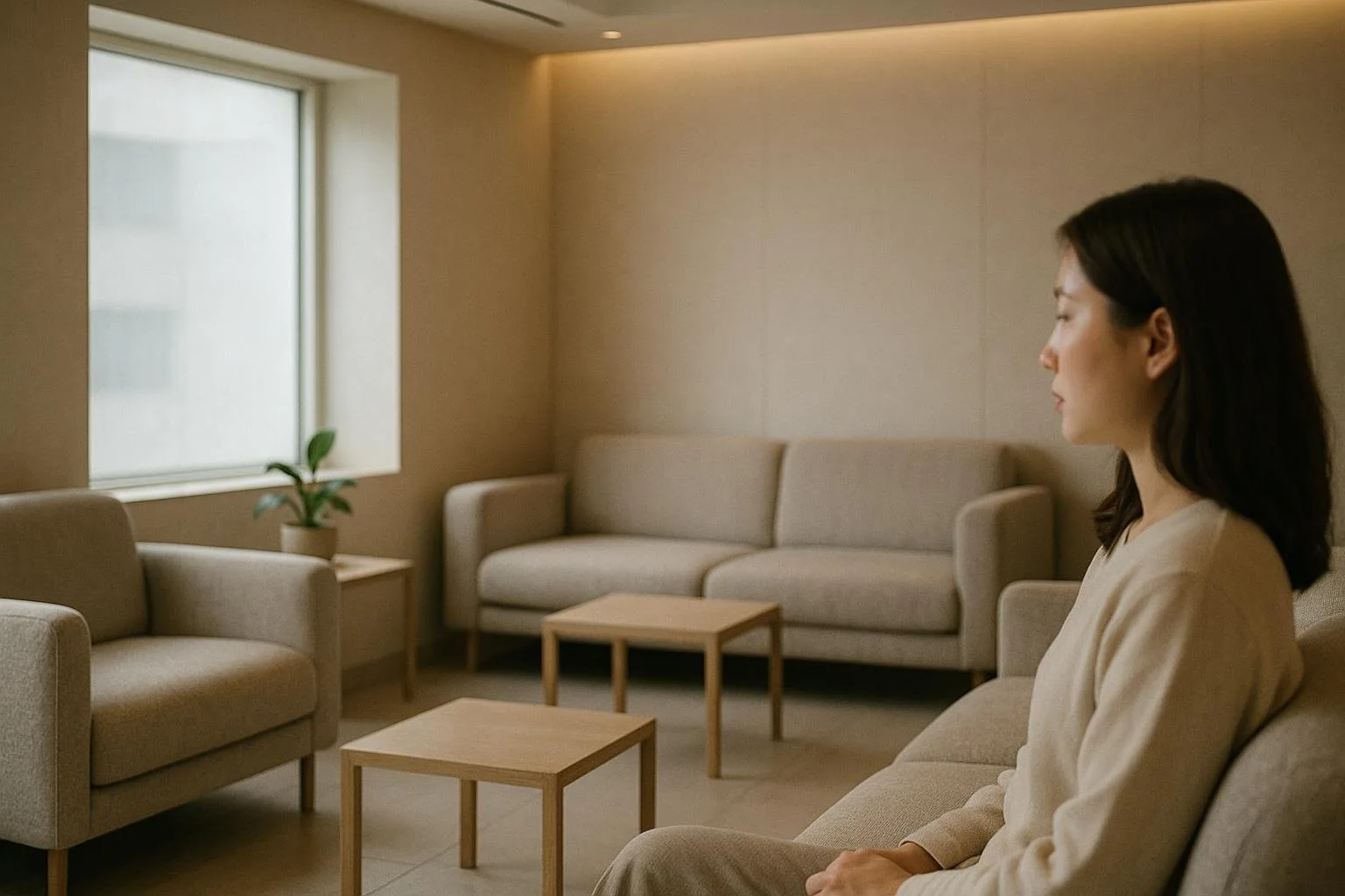 A calm, quiet waiting area